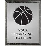 Crown Awards Basketball Plaques, Personalized Etched Basketball Trophy Plaque Award, Great Custom Engraved Basketball Team Gifts Prime