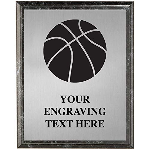 Crown Awards Basketball Plaques, Personalized Etched Basketball Trophy Plaque Award, Great Custom Engraved Basketball Team Gifts Prime