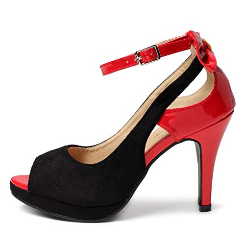 Image of getmorebeauty Women's High Heels Shoes Ankle Straps Dress Heeled Sandals