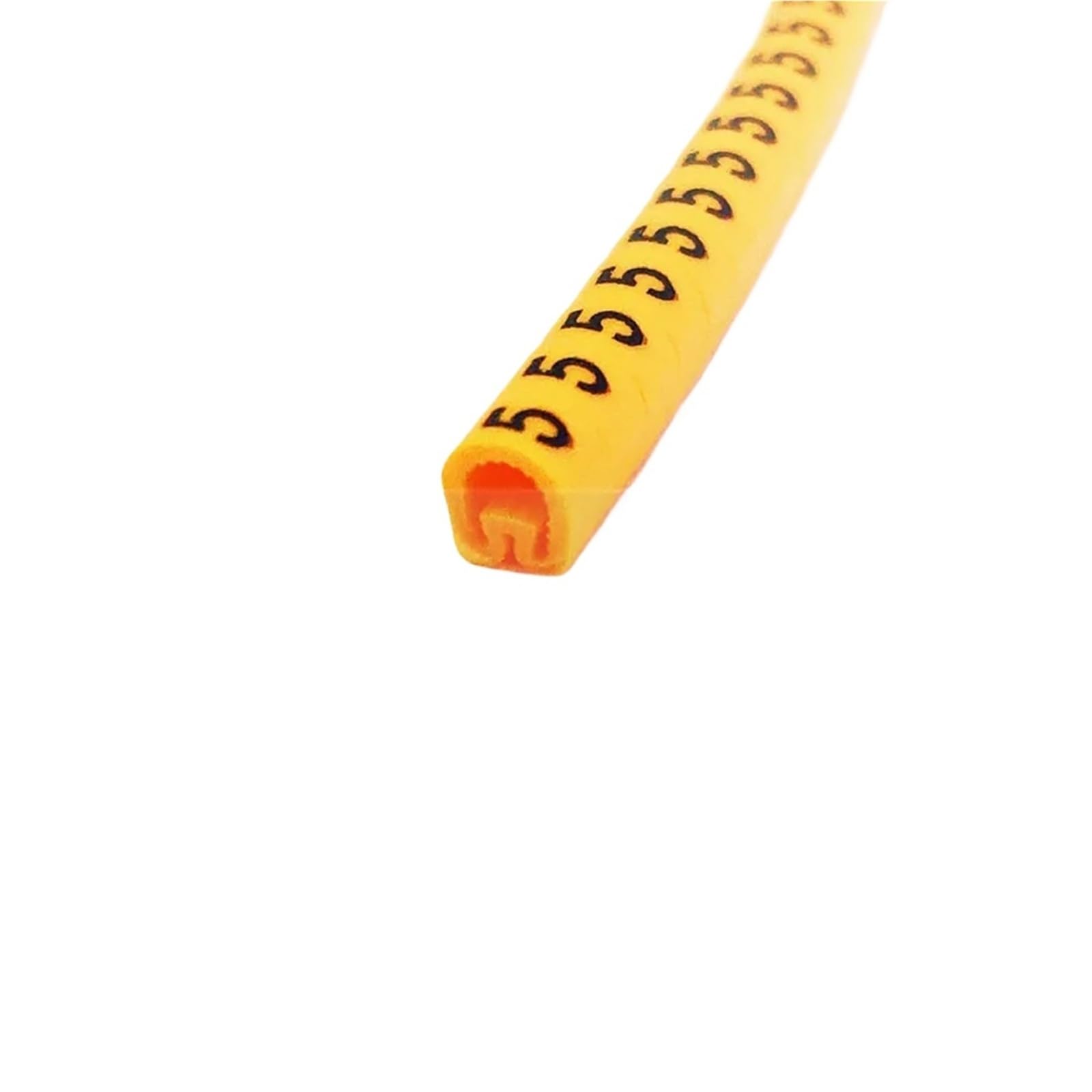 Kabelmarkierung PVC-Kabelmarkierung EC-0 EC-1 Kabeldrahtmarkierungsnummer 0 bis 9 Kabelgröße 1,5 qmm gelbe Farbe PVC-Kabelmarkierungen Isolierungsmarkierung(EC-0-yellow-0-9)