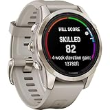 Garmin Fenix 7S Pro Solar, Sapphire, Soft Gold Steel, Light Sand Bundle with 2 Year Enhanced Protection Pack