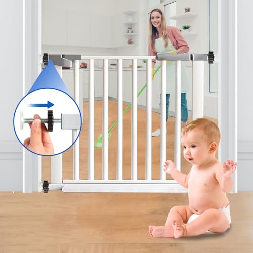 4 STK Druckschrauben Klemmschraube Schraube M10 x 90mm Gitter Gewindespindelstangen Schrauben Kit für Treppengitter Kindergitter Haustier Treppengitter Baby Gate(Schwarz)