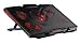 Produktbild SKGAMES Notebook Laptop Kühler Gamer Ständer Kühlpad Cooler Unterlage für 12-17 Zoll, 5 x LED Lüfter, 9 Stufen Höhenverstellung, Schwarz