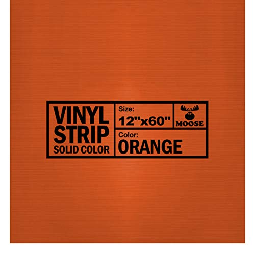 Moose Supply 12" x 60" Commercial Grade Vinyl Repair Strip, Solid Orange