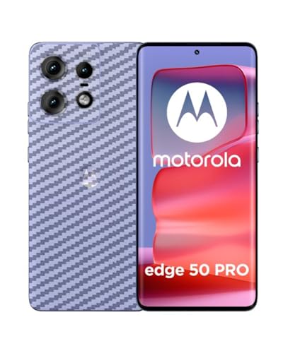 Image of Compatible with Motorola Edge 50 Pro Back Skin Sticker /Vinyl wrap /Protective Film Mobile Skin Carbon Fiber Transparent by Candeal Mizhan (only Back)