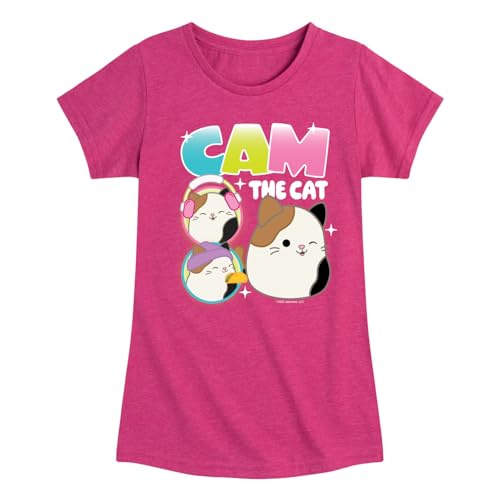 Squishmallows - Cam The Cat - Youth Girls Short Sleeve T-Shirt