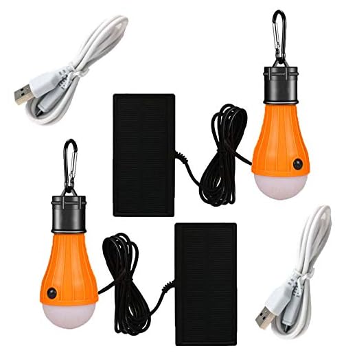 Viewpick 2 Pack Solar Powered LED Bulb Light Solar LED Lantern Tent Light Bulb Solar USB Rechargeable Lamp 3 Modes Outdoor Emergency Light Portable Camping Light for Hurricane Fishing Shed Playhouse
