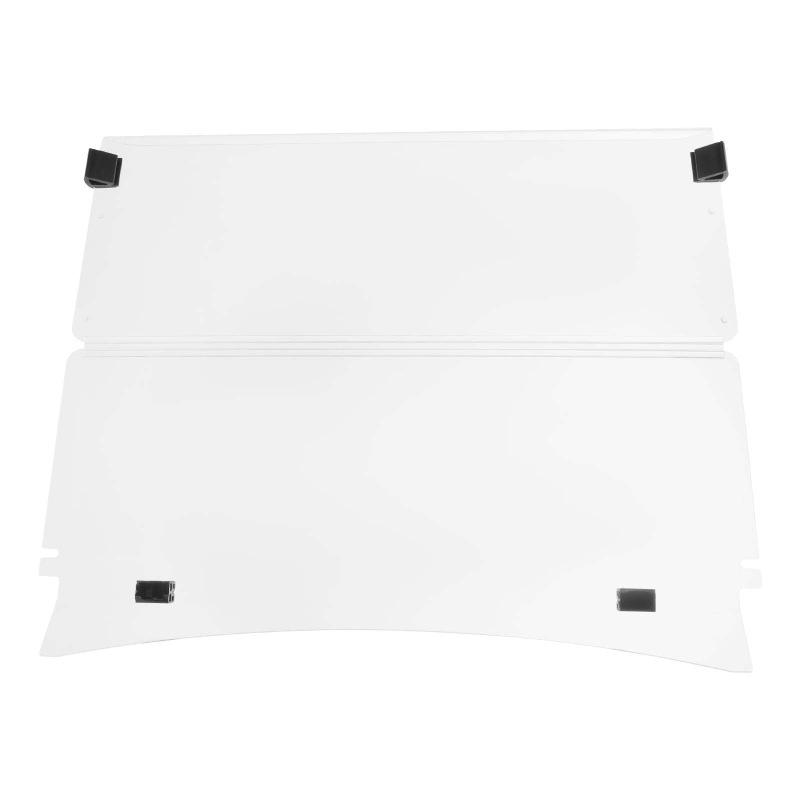 Faltbare Windschutzscheibe für EZGO TXT Golfwagen ab Baujahr 2014 klappbarer Windschutz transparent aus Glas Acryl einfach zu montieren Wetterschutz gegen Regen Wind Staub