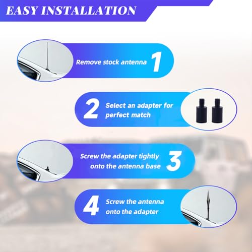 Image of Dart Antenna Replacement for Ford F150 F-150, Ford F150 Accessories, Truck Car F250 F350 car Antenna Motorcycle Antenna Replacement for Harley