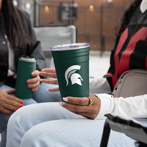 Image of Logo Brands NCAA 22 oz Stainless Steel Tailgate Cup -Double Wall Vacuum-Sealed Durable For Hot & Cold Drinks, Perfect for Gameday & Tailgating
