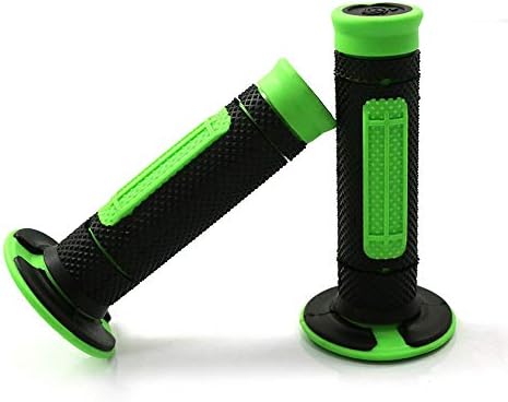 COPART 7/8" Hand Grips Throttle Bar Grips for Motorcycle ATV Dirt Pit Bike Motocross Handlebar Grip for Kawasaki KX65 KX85 KX125 KX250 KX250F (Green)