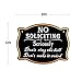WaaHome Funny No Soliciting Sign for House Home Door 6''X8'' Humorous No Soliciting Sign Seriously Don't Ring The Bell Don't Make It Weird