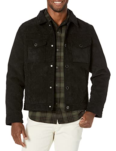 Image of KARL LAGERFELD Men's Faux Shearling Lined Trucker Jacket