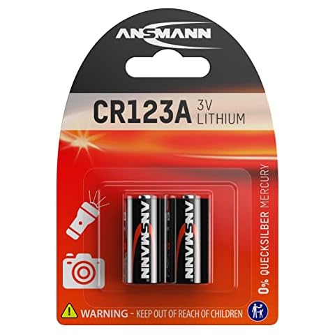 ANSMANN 1510-0023 Lithium Battery (Pack of 2),Black Cover