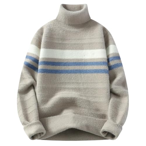 Jersey de cuello alto de punto fino para hombre ropa de abrigo de invierno