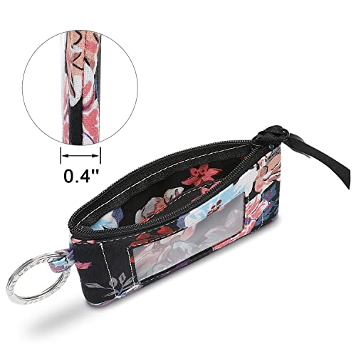 Zip Id Case Wallet With Lanyard, Cotton Coin Purse With Lanyard, Id Holder Lanyard Wallet For Women, Eris #TOP4