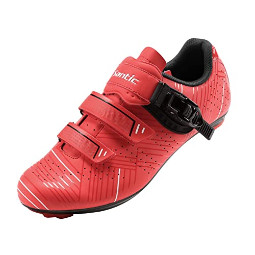 Image of Santic Men's Cycling Shoes Road Cycling Riding Shoes Road Bike Shoes with Buckle- Roadway New