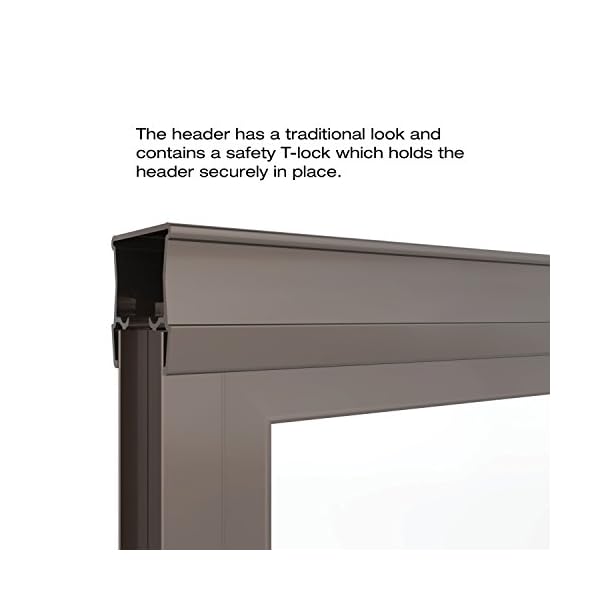 Basco Infinity Shower Door Framed Obscure Glass Sliding Door, Oil