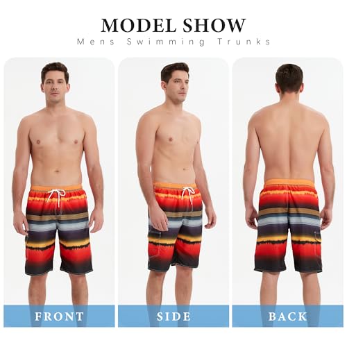 Image of Mens Swimming Trunks Swim Trunks Quick Dry Swim Shorts with Mesh Lining Funny Swimwear Bathing Suits