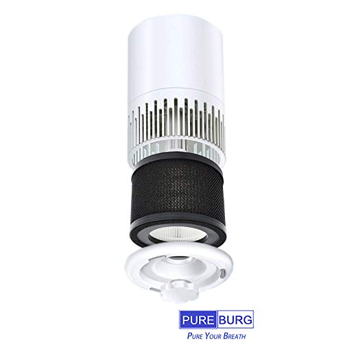PUREBURG PM501 Replacement True HEPA Filters Compatible with PureMate PM501 3-in-1 Compact HEPA Air Purifier,H13 3-Stage Filtration Air Clean Dust VOCs,2-Pack