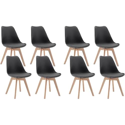 WOLTU Krzesła do jadalni, zestaw 8 sztuk, skandynawskie krzesła kuchenne ...