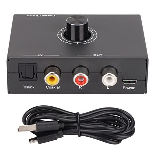 Conversor digital para analógico de 192 kHz, adaptador digital para analógico Ajuste de volume multi