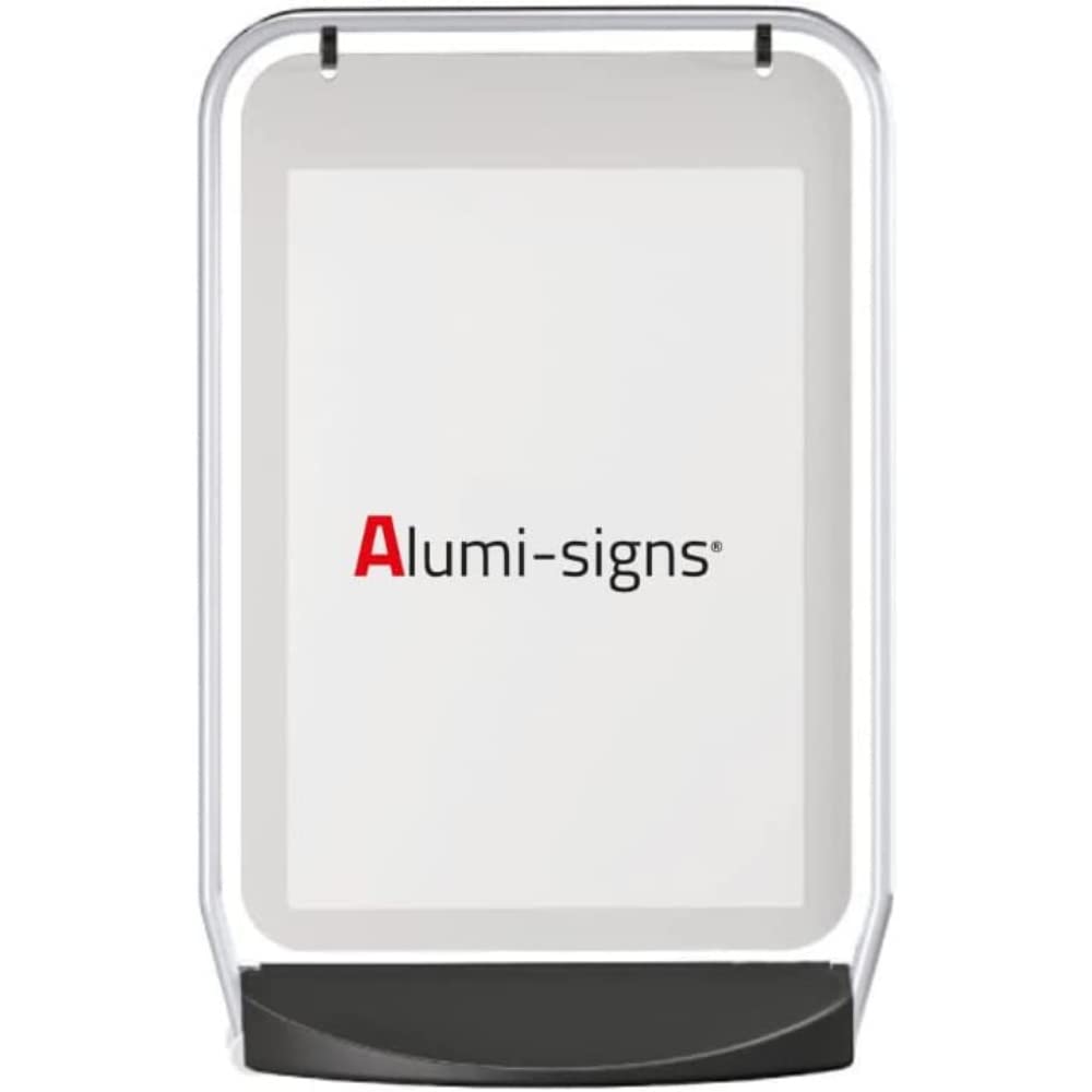 Alumi-signs Swinging Pavement Forecourt Display Sign Poster Holder (Black Frame, A2)