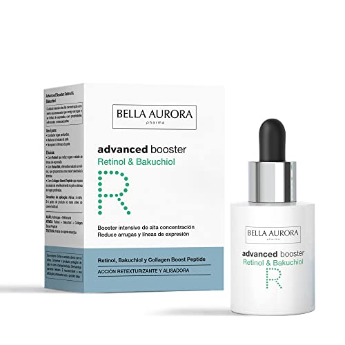 Bella Aurora Advanced Booster R Retinol & Bakuchiol | Sérum Antiarrugas, Reafirmante y Retexturizante | Efecto Rejuvenecedor | 30ml