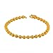 GOWE 24K Pure Gold Bracelet Female Fashion Jewelry Nail Beads Bracelet Gold Sand Transport Bangle for Woman Party Gift Fine Bracelets