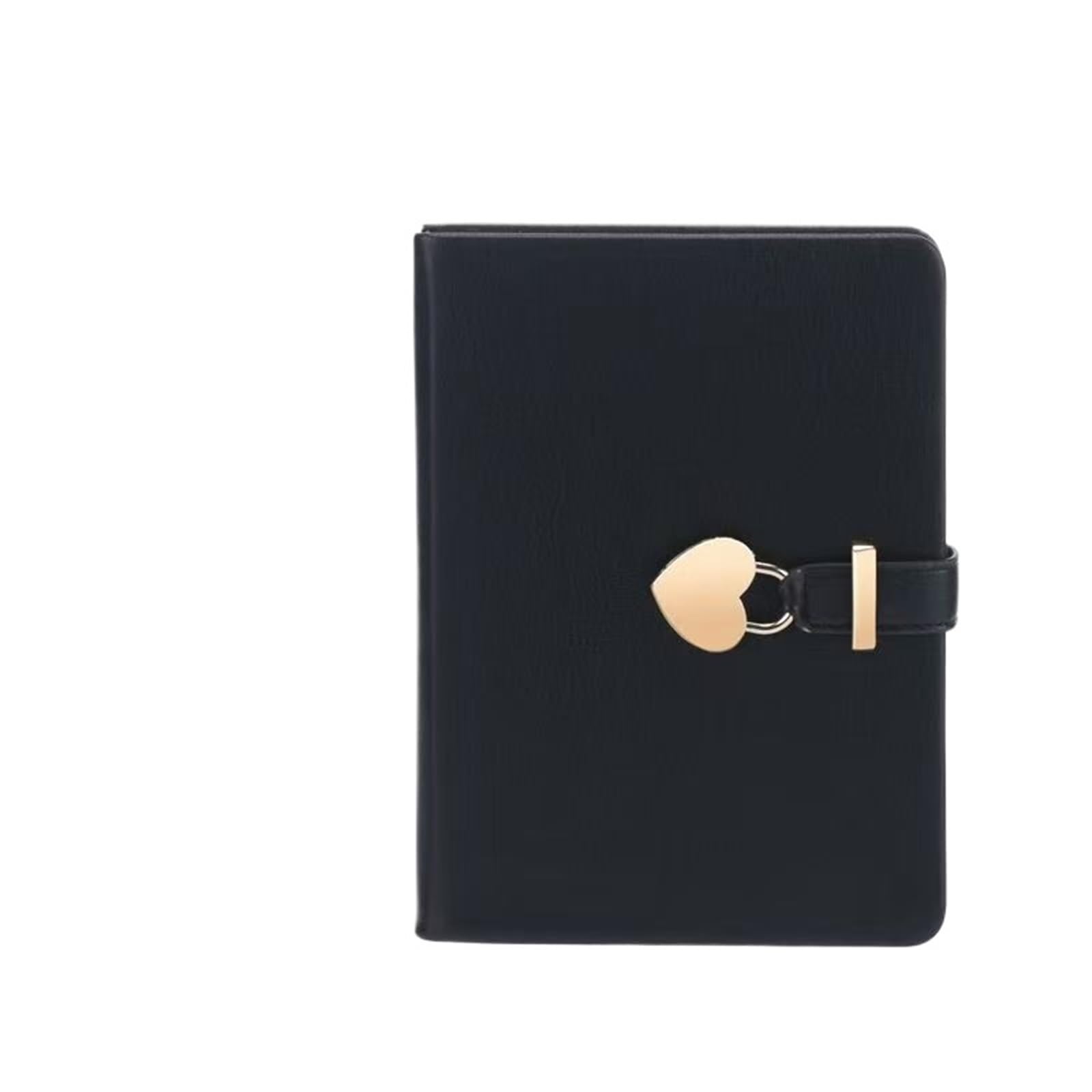 Taccuino A5 a righe Taccuino Love Lock | Cancelleria for l'apprendimento del taccuino impermeabile for l'aula di San Valentino(Black)