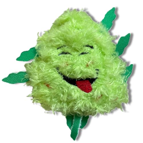 My Name is Bud Jr, Funny Catnip Weed Nug Cat Toy, Cute Stuffed Parody Pot Nug, Cool Plush 420 Novelty Gift for...