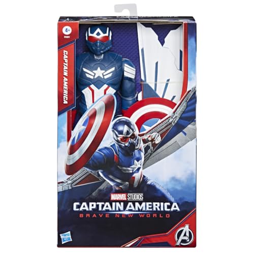 Marvel Studios Captain America Brave New World, 12-Inch Deluxe Captain America Action Figure, Multicolored, 30 cm - Image 3