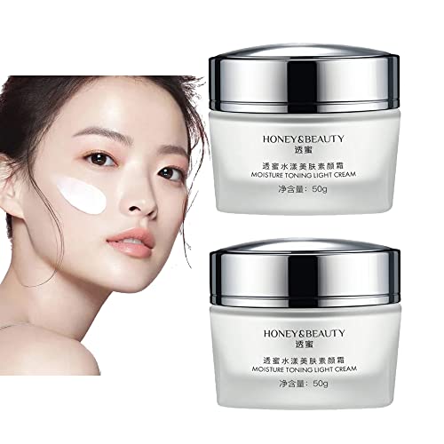 Aghanim Honey & Beauty Moisture Toning Light Cream – Honey and Beauty Hydrating Beauty Face Cream, Drefunk Cream, Honey Beauty Face Cream, Honey and Beauty Moisturizing Cream, Tone Up Cream (50g*2)