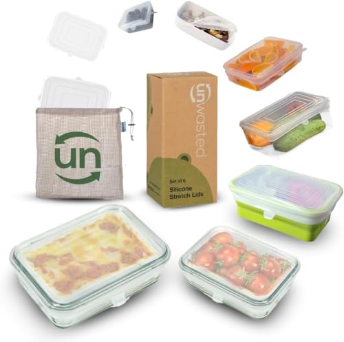 unwasted Reusable Silicone Lids (Variety Pack) – Upgrade Your Kitchen