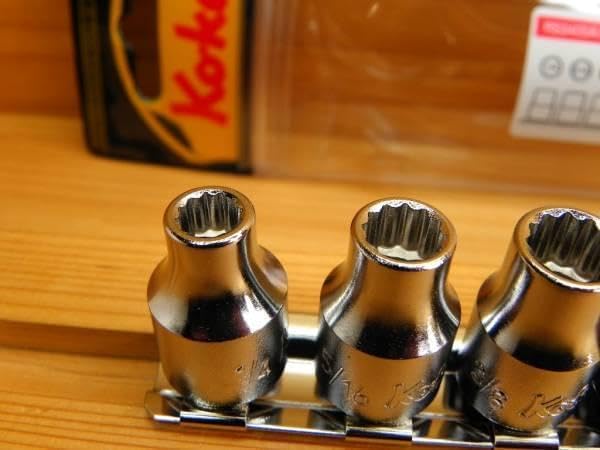 コーケン 3/8(9.5) 12角インチ ソケット セット RS3405A9 ボックス