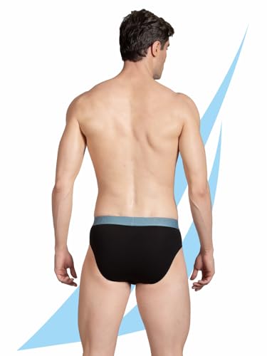 Image of Nautica Men's Cotton Blend Classic Solid Briefs