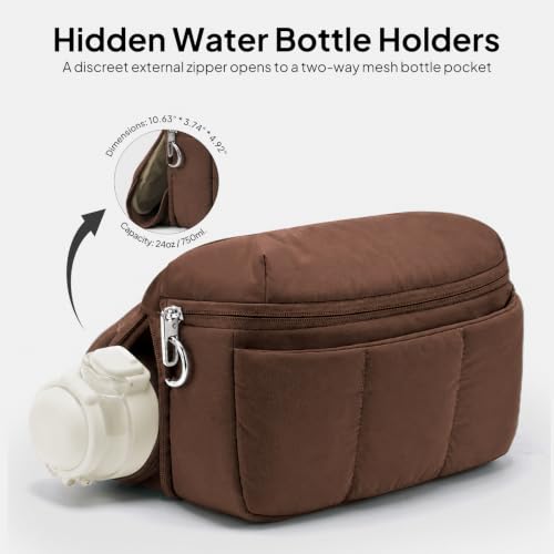 Image of TOPEAST Waist Pack 3.5L Fanny Packs with Water Bottle Holder