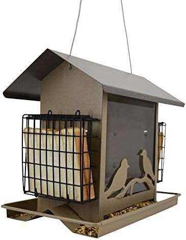 ZAGO Alimentador de pájaros al Aire Libre Balcón Wild Bird Nest Birdcage Weaving alimentación de Aves Suministros Bird Feeder Aire Libre decoración Colgante (Color : Multi-Colored, Size : Free Size)