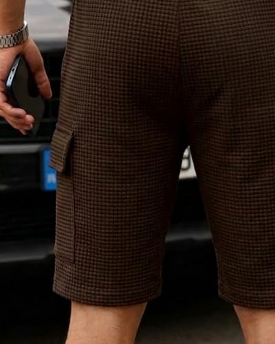 Image of AUSK Classic Relaxed Fit Cargo Stretch Shorts for Mens| Half Pant Cargo Shorts with Pockets | Casual Shorts for Mens