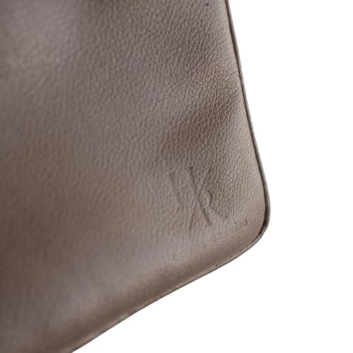 Necessaire de Couro Legitimo Bolsa Organizadora Masculina e Feminina para Viagem (Marrom)