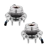 PM Auto Front Wheel Hub Bearings Assembly Replacement For 2003-2007 Hummer H2 with 8 Stud Hub, Wheel Bearing Hubs Pair of 2