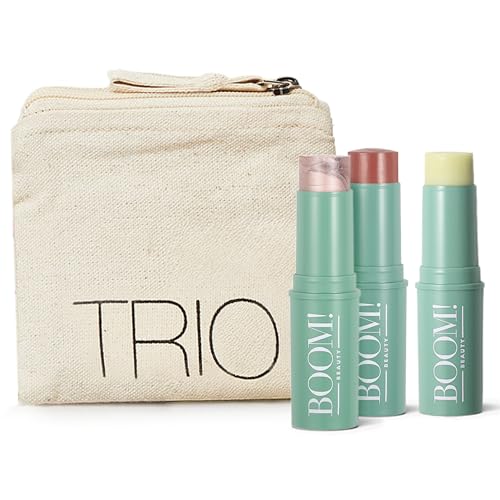 Boomstick Trio Rose Nude 3 Pack Cream Blush Makeup