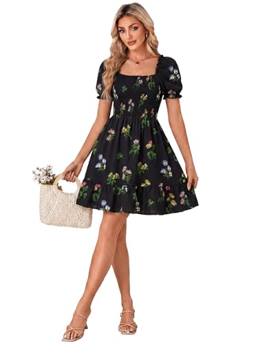 Image of Rooscier Women's Summer Boho Mini Dress