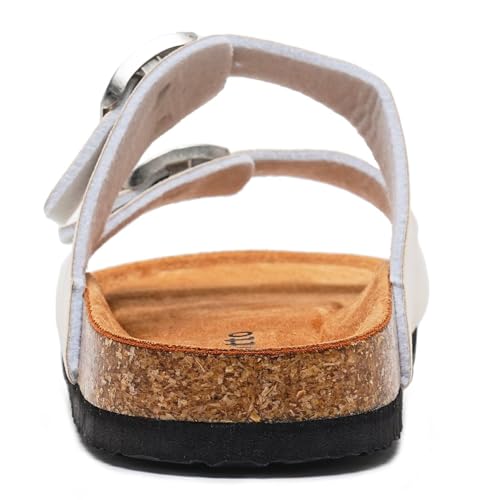 Image of Torotto Kids Sandals Boys Girls Slide Summer Non-slip Cork Glitter Toddler Slippers with Adjustable Straps for Indoor & Outdoor