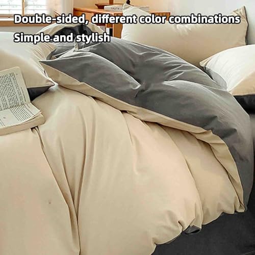 Drap plat 2 personnes avec housses de couette coton 60 fils résistant
