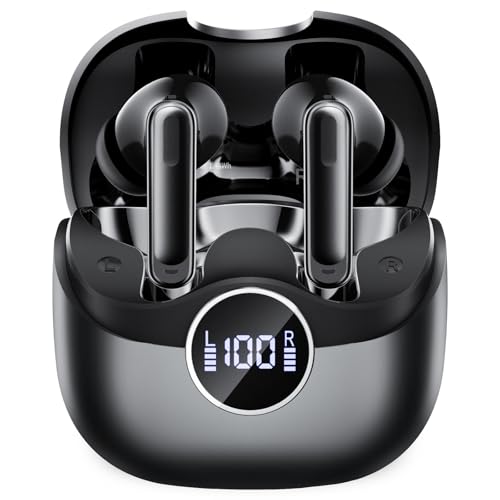 Adaptive Hybrid Active Noise Canceling 2026 Wireless Earbuds, 6 Mics ENC Clear Call Ear Buds, Hi-Res...