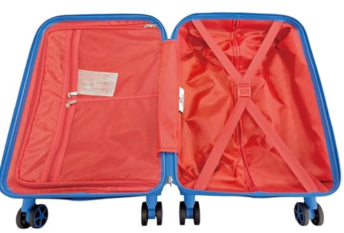 Image of Alphabet Promenade Hard Trolley Bag, (Blue, 24 inch)