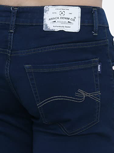 Image of Strechable Denim Regular Fit Mid Waist Light Weight Soft Feel Stretchable Denim Jeans Pant for Men