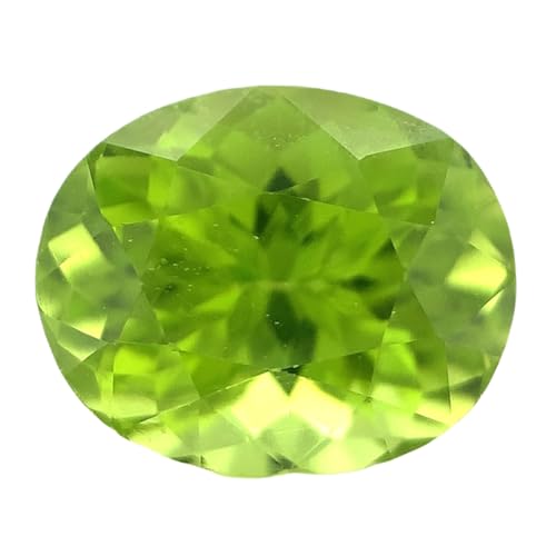Péridot naturel calibré 9x7,4mm pour remplacer une pierre ou réparer un bijou