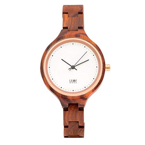 The Virago, Natural Red Sandalwood Womens Wood Wrist Watch